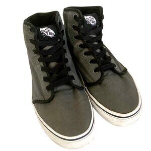 Vans Off The Wall 106 Hi Gunmetal Gray High-Top Canvas Sneakers M 5.5 / W 7 TB4R